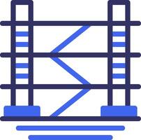 Scaffold Solid Two Color Icon vector