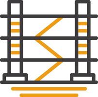 Scaffold Line Two Color Icon vector