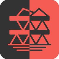 Structural Integrity Red Inverse Icon vector