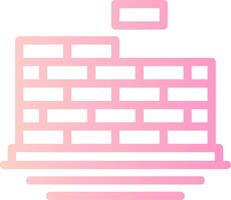 Brickwork Linear Gradient Icon vector