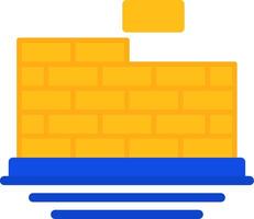 Brickwork Flat Two Color Icon vector