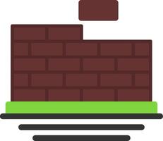 Brickwork Flat Icon vector