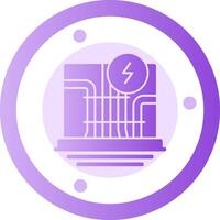 Electrical Wiring Glyph Gradient Icon vector