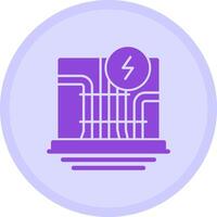 Electrical Wiring Multicolor Circle Icon vector