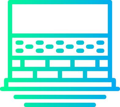 Insulation Linear Gradient Icon vector