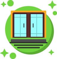 Doors Tailed Color Icon vector