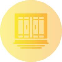 Doors Gradient Circle Icon vector