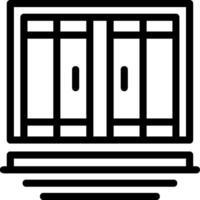 Doors Line Icon vector