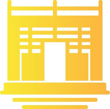 Elevator Solid Multi Gradient Icon vector