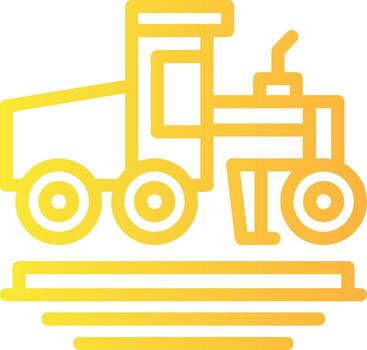 calificación lineal degradado icono vector