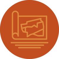 Zoning Line Multi color Icon vector