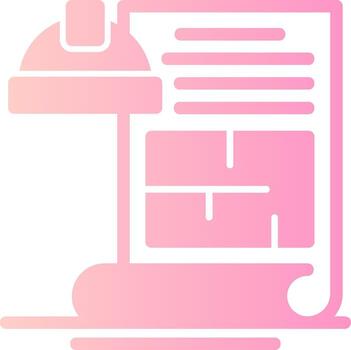 permisos sólido multi degradado icono vector