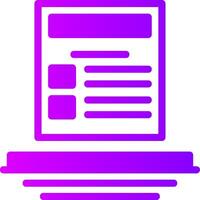 Code Compliance Solid Multi Gradient Icon vector