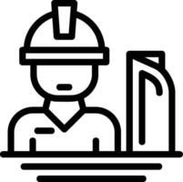 Architect Line Icon vector