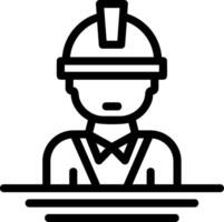 Engineer Line Icon vector