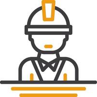 Engineer Line Two Color Icon vector