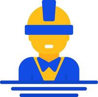Engineer Flat Two Color Icon vector