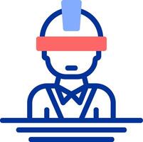 Engineer Color Filled Icon vector