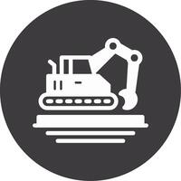 Excavator Line Two Color Icon vector