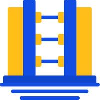 Shoring Flat Two Color Icon vector