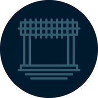 encofrado línea multi color icono vector