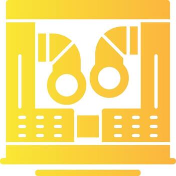 tubería sólido multi degradado icono vector