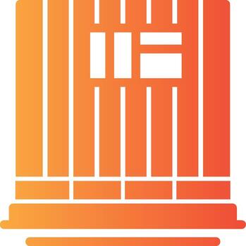 Finish Work Solid Multi Gradient Icon vector