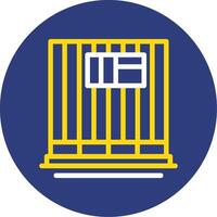 Finish Work Dual Line Circle Icon vector
