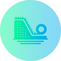 Erosion Control Gradient Circle Icon vector