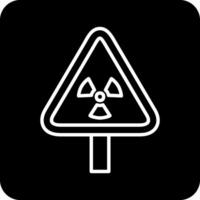 icono de vector de radiación