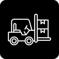 Forklift Vector Icon