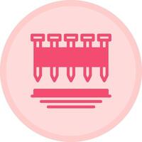 Framing Nails Multicolor Circle Icon vector
