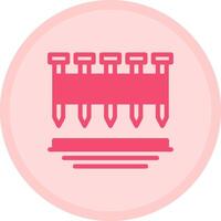 Framing Nails Multicolor Circle Icon vector