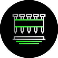 Framing Nails Dual Gradient Circle Icon vector