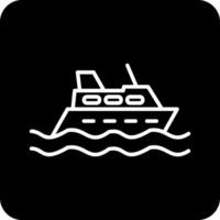 icono de vector de crucero