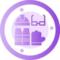 Safety Gear Glyph Gradient Icon vector