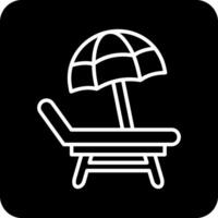 Beach Chair Vector Icon