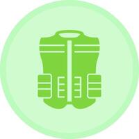 High Visibility Vest Multicolor Circle Icon vector