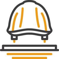 Hard Hat Line Two Color Icon vector