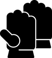 Gloves Glyph Icon vector