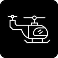 icono de vector de helicóptero