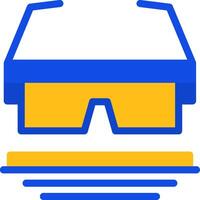 Safety Goggles Flat Two Color Icon vector