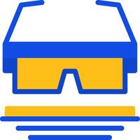 Safety Goggles Flat Two Color Icon vector