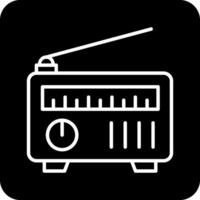 icono de vector de radio