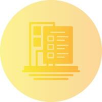 Building Codes Gradient Circle Icon vector