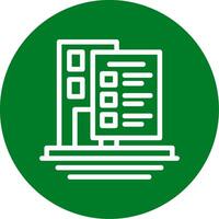 Building Codes Outline Circle Icon vector