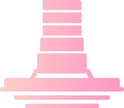 construcción barrial sólido multi degradado icono vector