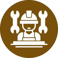 Subcontractor Line Two Color Icon vector