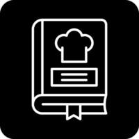 icono de vector de libro de recetas