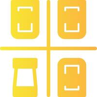 Reserved parking Solid Multi Gradient Icon vector
